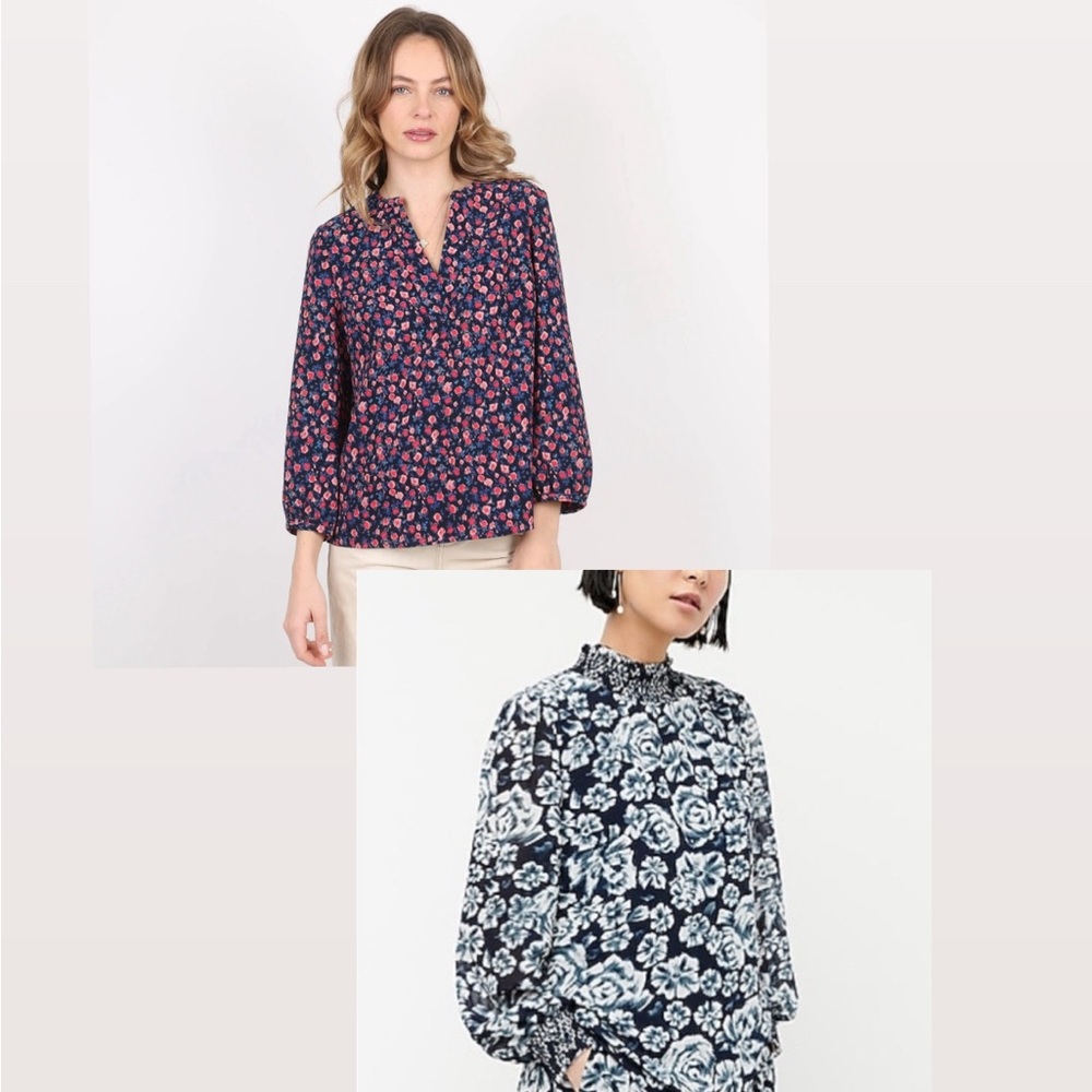 J. Crew floral blouse bundle